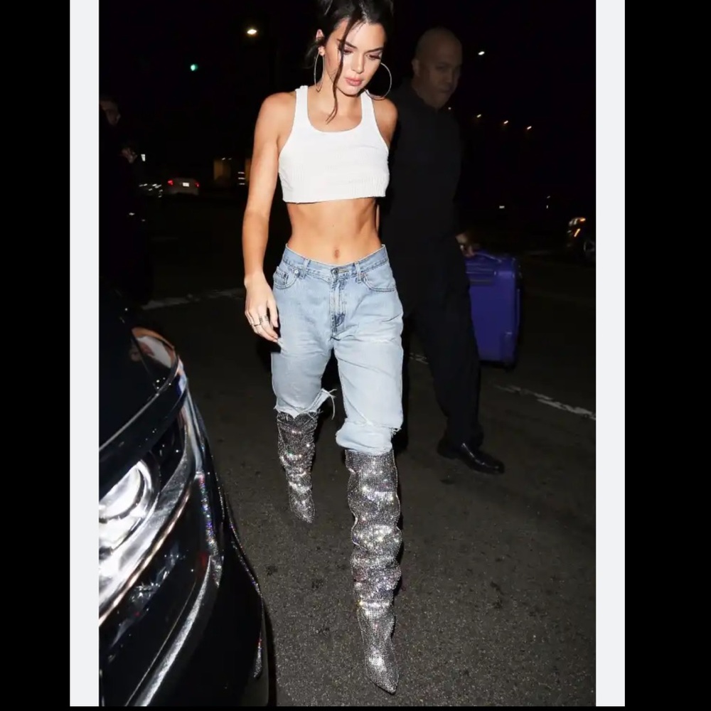 SAINT LAURENT CRYSTAL BOOT - Picture 6 of 11